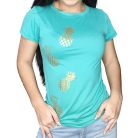 T-Shirt con Piñas Doradas - C352