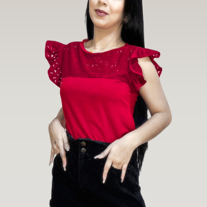Blusa manga olanes de ojalillo