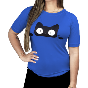 T-Shirt de Gato Asomado