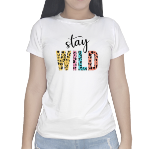 T-Shirt Stay Wild Animal Print de Colores