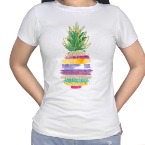 T-Shirt de Piña Colorida