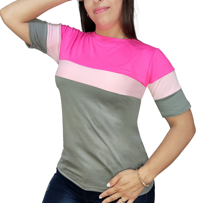 I0117 TOLEDO FUCSIA ROSA BEBE GRIS SEDA