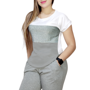 Blusa Cute Franja Paulina Glitter