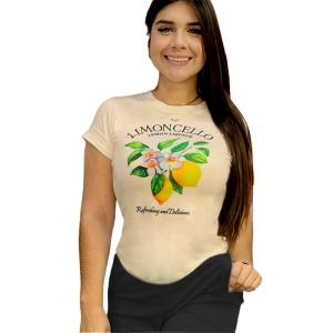 T-Shirt Limoncello Manga Dobladillo