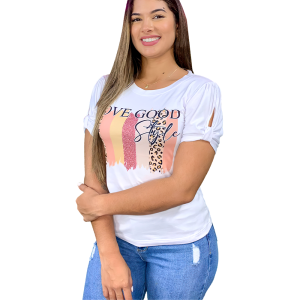 T-Shirt Deluxe Manga Coreana Love Good Style Animal Print
