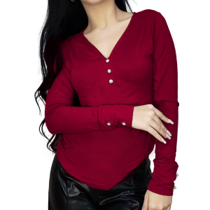 Sueter Noheli Cuello en V y Botones