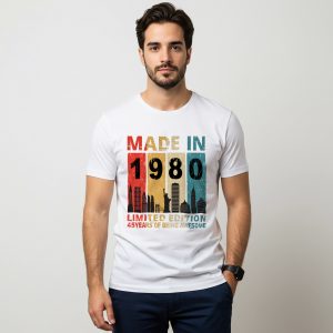 T-Shirt Made In + Año Personalizado