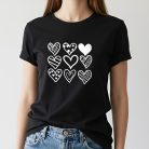 11 - 9 CORAZONES - NEGRO
