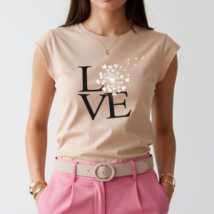 T-Shirt Love Diente de León Manga Japonesa