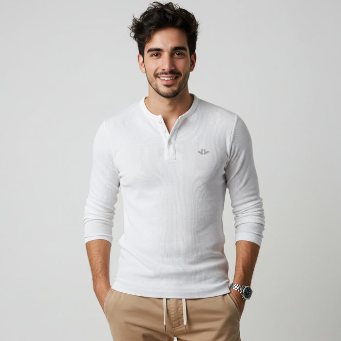 1-1 Suerter Rib Acanalado Liszt (SR0693) - Blanco