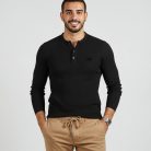1-1 Suerter Rib Acanalado Liszt (SR0693) - Negro