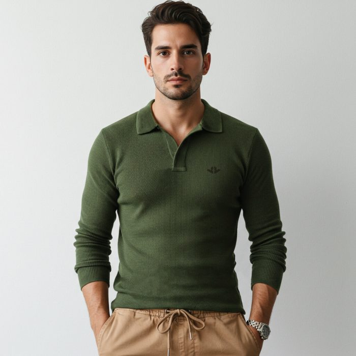 1-1 Suerter Rib Acanalado Verdi (SR0692) - Verde